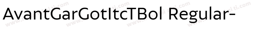 AvantGarGotItcTBol Regular字体转换